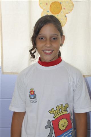 Larissa Pimentel, aluna do 6º ano da escola Sérgio Pereira Rodrigues 